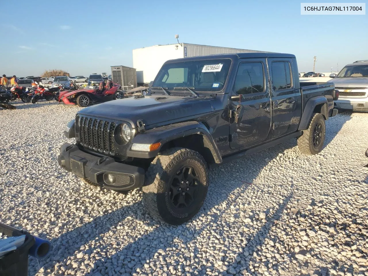 2022 Jeep Gladiator Sport VIN: 1C6HJTAG7NL117004 Lot: 80296644