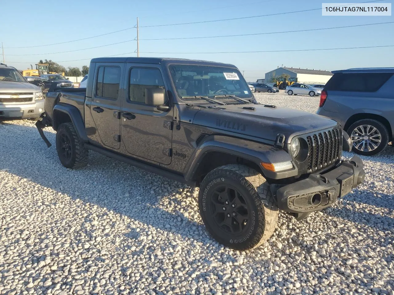 2022 Jeep Gladiator Sport VIN: 1C6HJTAG7NL117004 Lot: 80296644