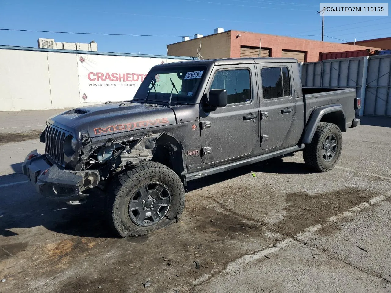 2022 Jeep Gladiator Mojave VIN: 1C6JJTEG7NL116155 Lot: 80351594