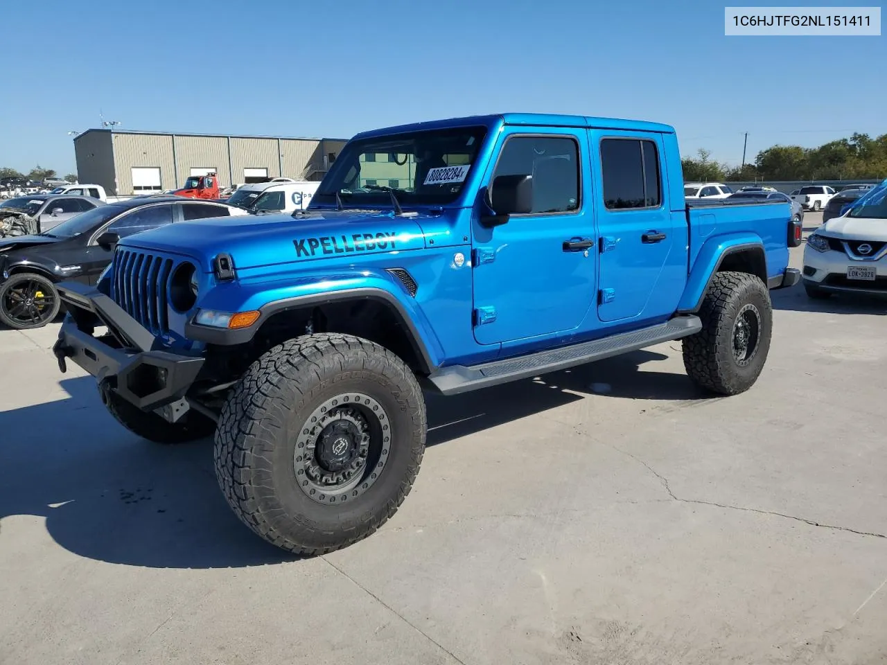 2022 Jeep Gladiator Overland VIN: 1C6HJTFG2NL151411 Lot: 80828284