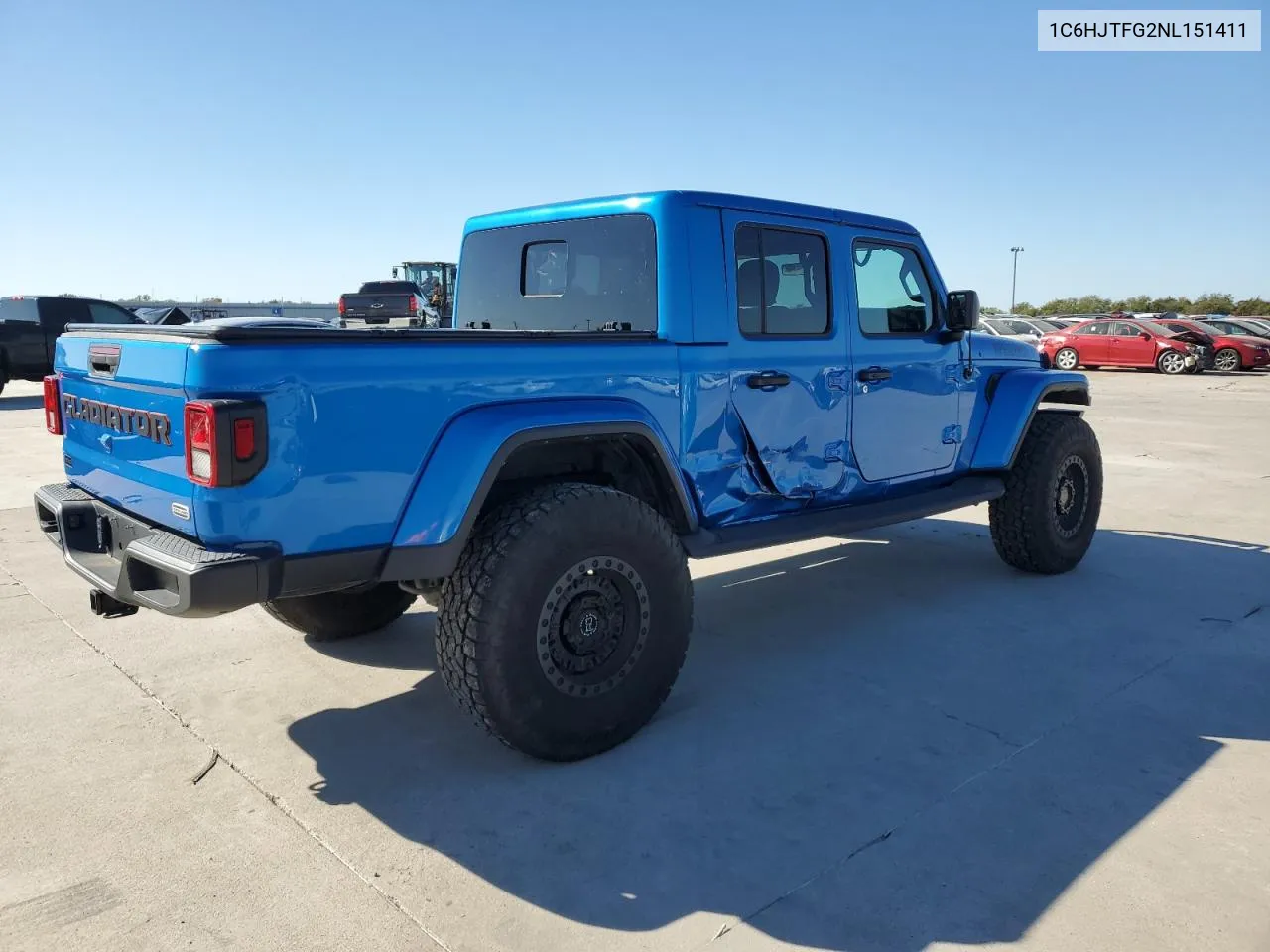 2022 Jeep Gladiator Overland VIN: 1C6HJTFG2NL151411 Lot: 80828284