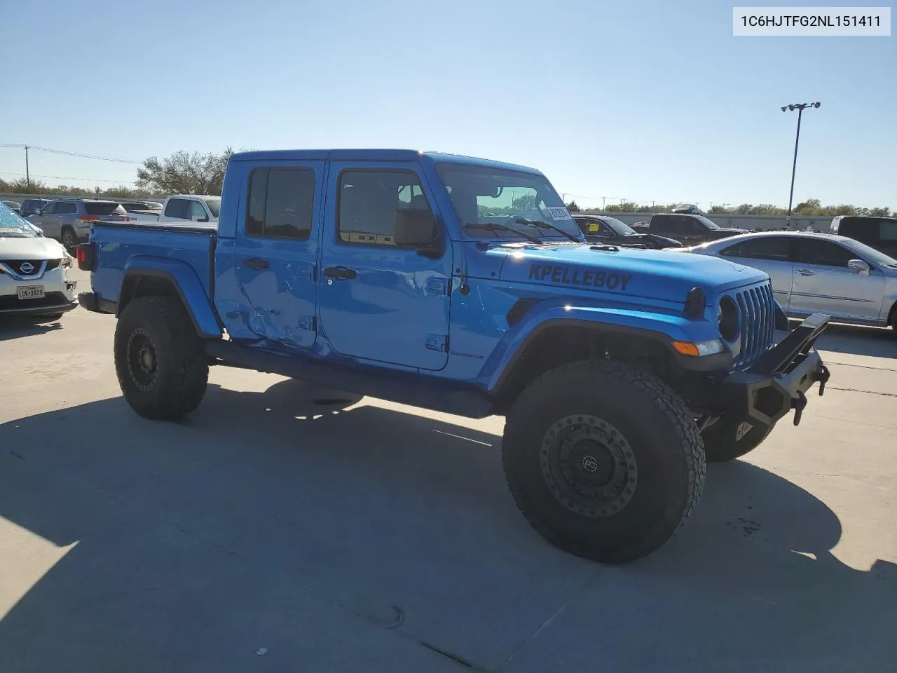 2022 Jeep Gladiator Overland VIN: 1C6HJTFG2NL151411 Lot: 80828284