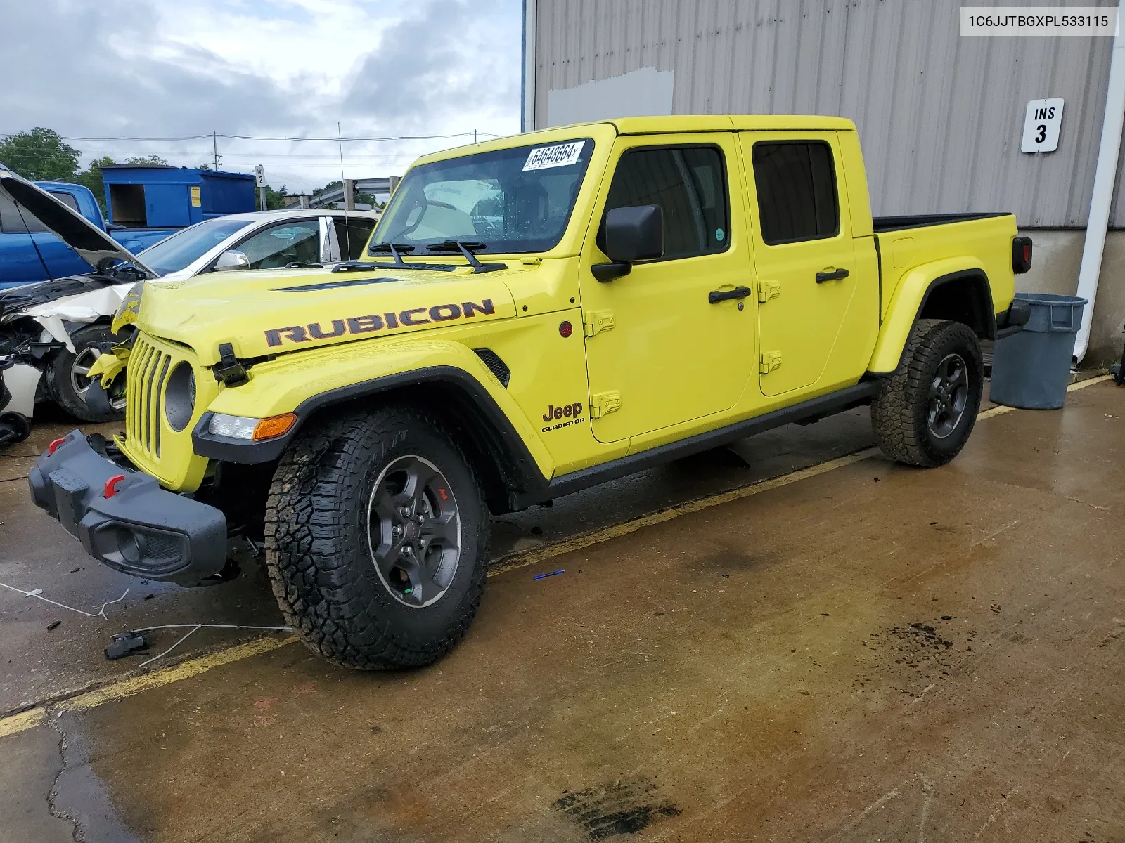 2023 Jeep Gladiator Rubicon VIN: 1C6JJTBGXPL533115 Lot: 64648664