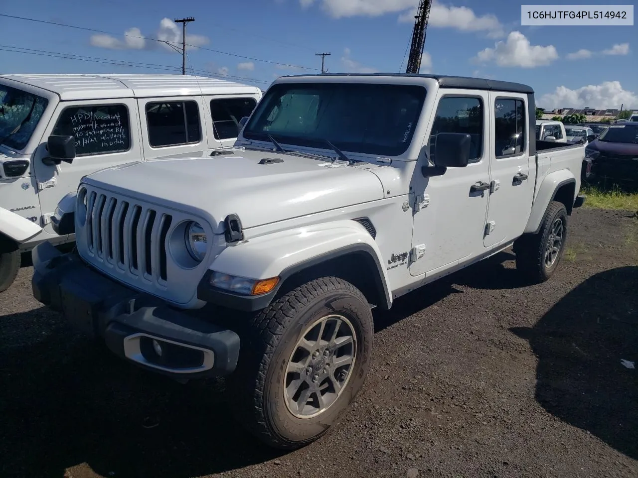 2023 Jeep Gladiator Overland VIN: 1C6HJTFG4PL514942 Lot: 72287474