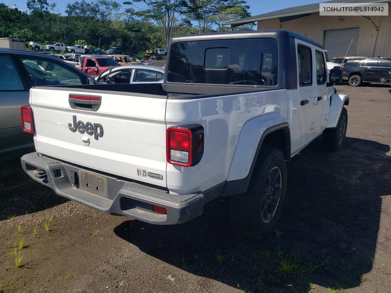 2023 Jeep Gladiator Overland VIN: 1C6HJTFG4PL514942 Lot: 72287474