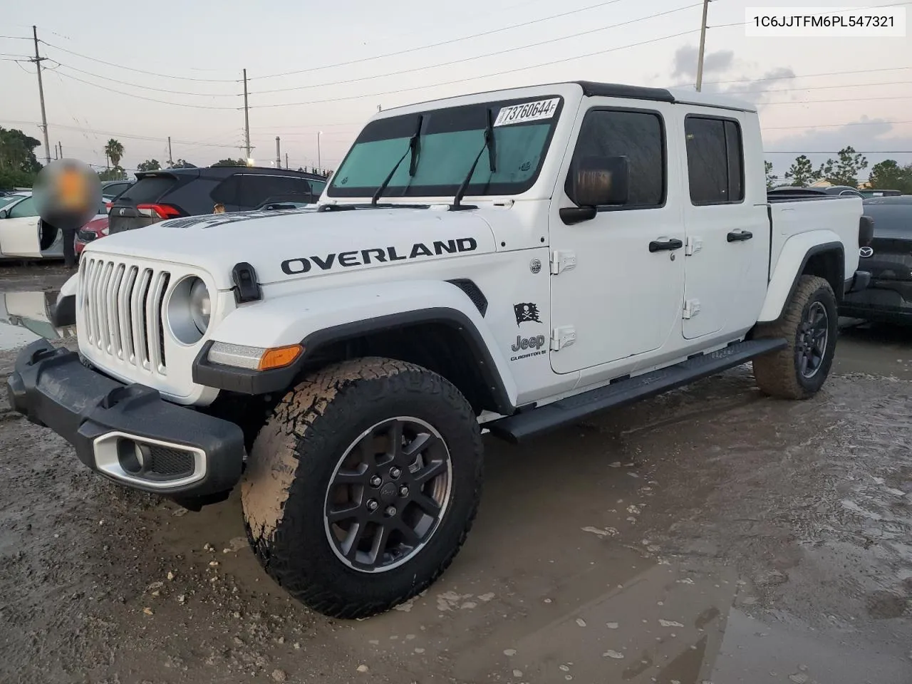 2023 Jeep Gladiator Overland VIN: 1C6JJTFM6PL547321 Lot: 73760644