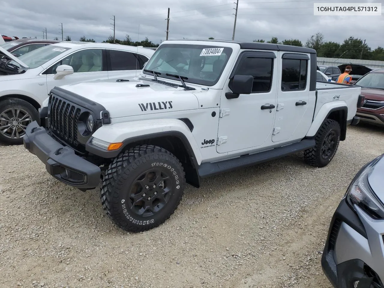 2023 Jeep Gladiator Sport VIN: 1C6HJTAG4PL571312 Lot: 73834004