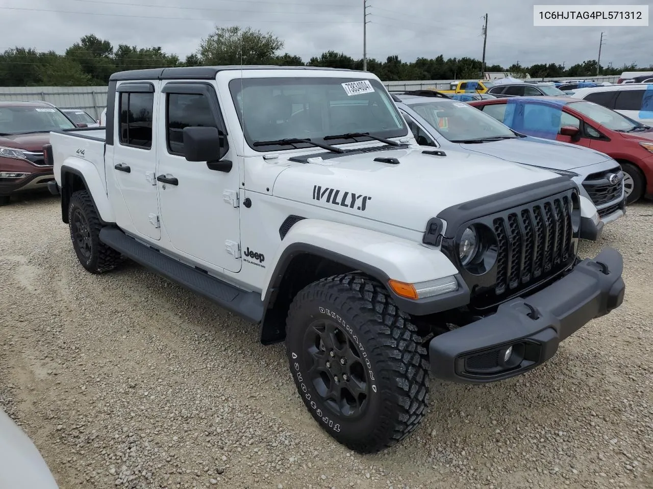 2023 Jeep Gladiator Sport VIN: 1C6HJTAG4PL571312 Lot: 73834004