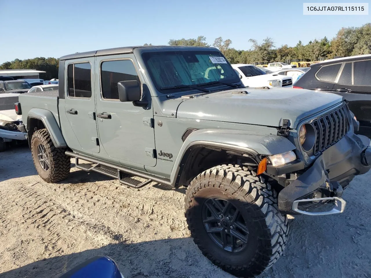 2024 Jeep Gladiator Sport VIN: 1C6JJTAG7RL115115 Lot: 77639214