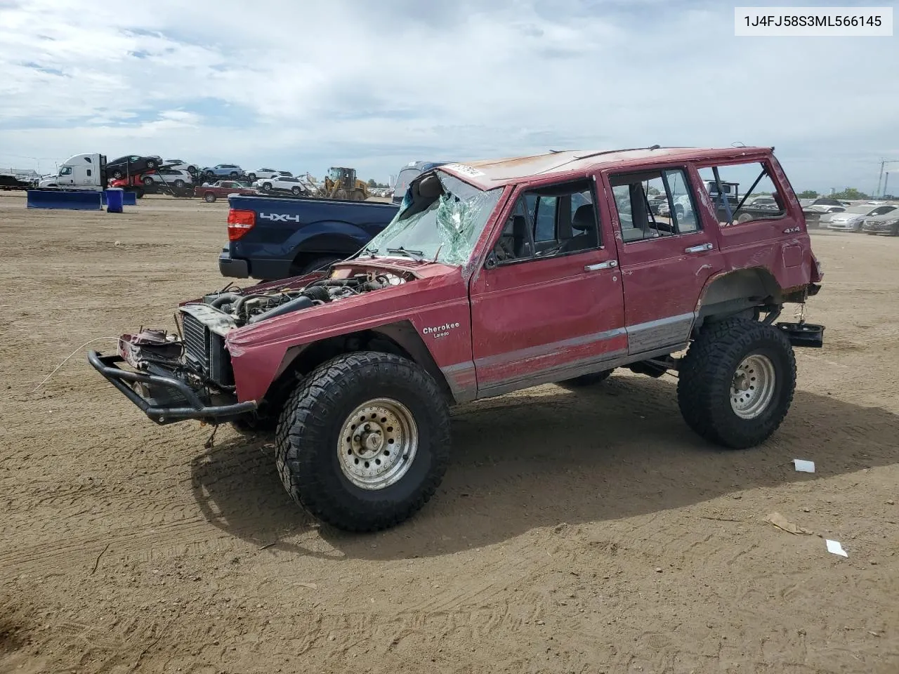 1991 Jeep Cherokee Laredo VIN: 1J4FJ58S3ML566145 Lot: 66787914