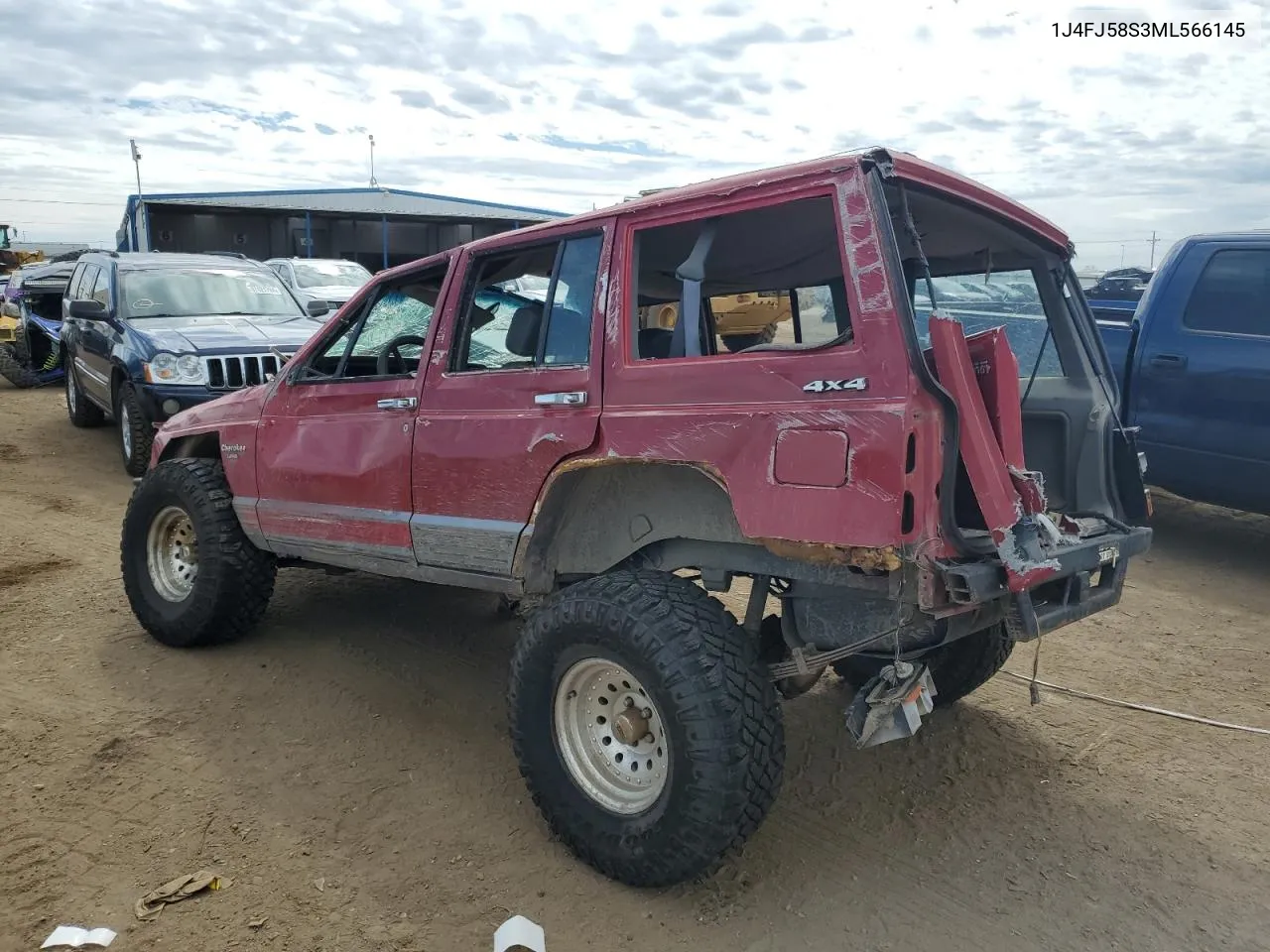 1991 Jeep Cherokee Laredo VIN: 1J4FJ58S3ML566145 Lot: 66787914