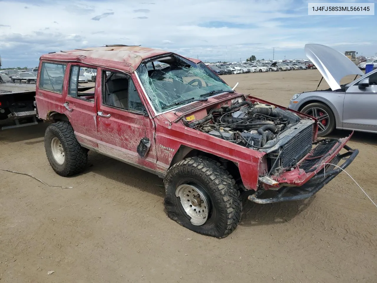 1991 Jeep Cherokee Laredo VIN: 1J4FJ58S3ML566145 Lot: 66787914