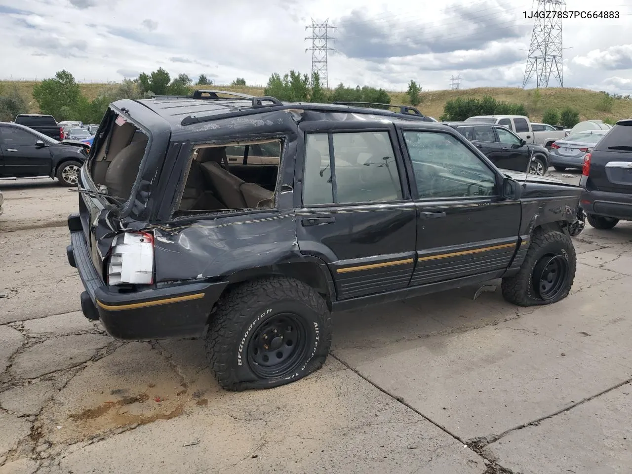 1993 Jeep Grand Cherokee Limited VIN: 1J4GZ78S7PC664883 Lot: 68745304