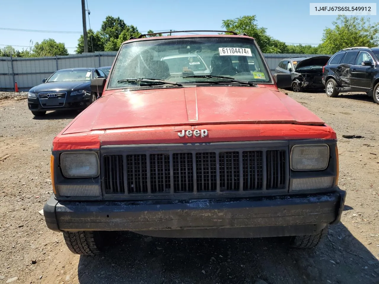 1995 Jeep Cherokee Sport VIN: 1J4FJ67S6SL549912 Lot: 61104474