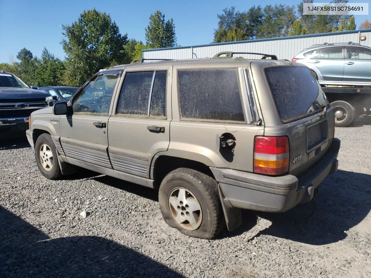 1995 Jeep Grand Cherokee Laredo VIN: 1J4FX58S1SC754691 Lot: 72858214