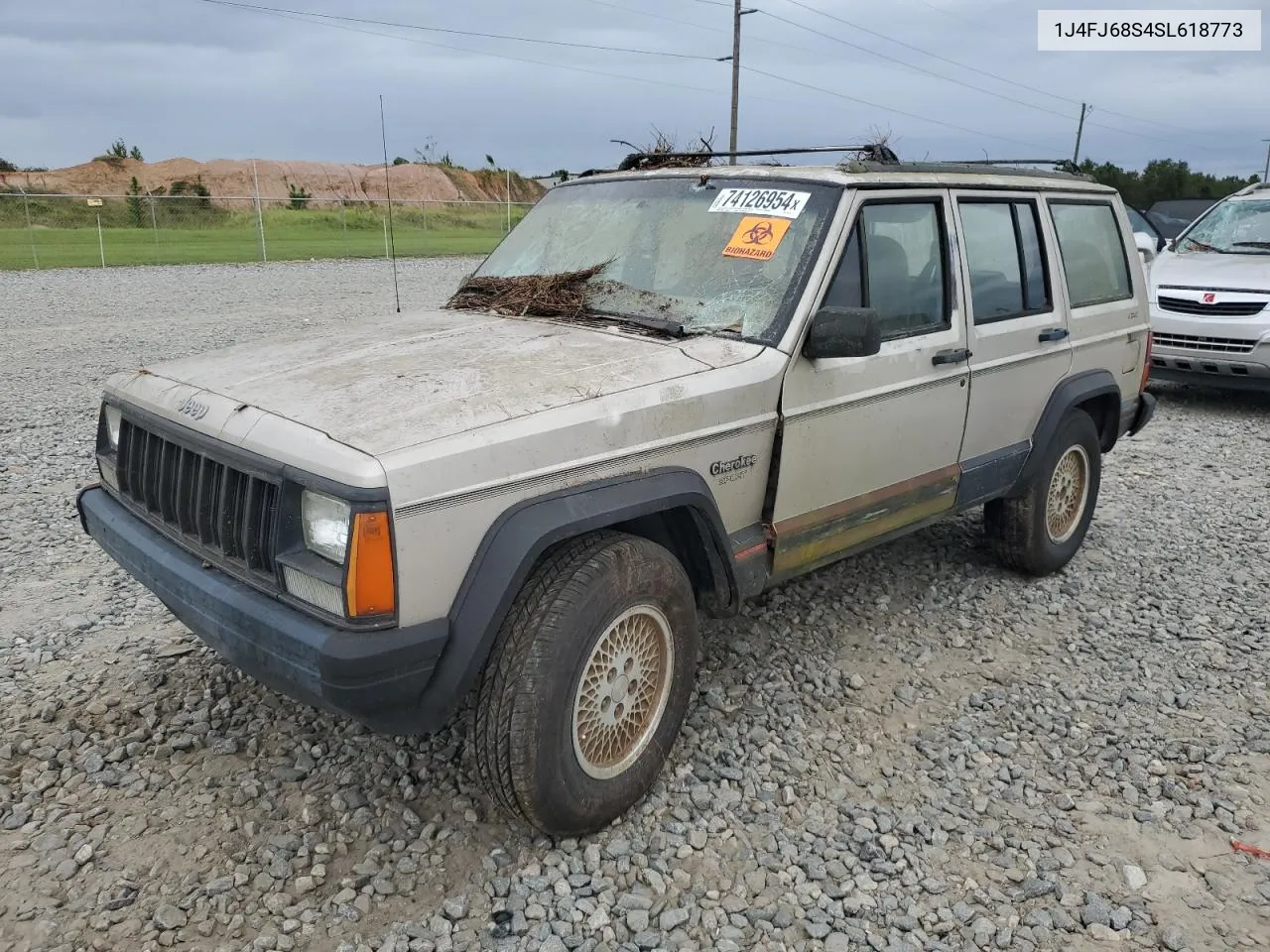 1995 Jeep Cherokee Sport VIN: 1J4FJ68S4SL618773 Lot: 74126954