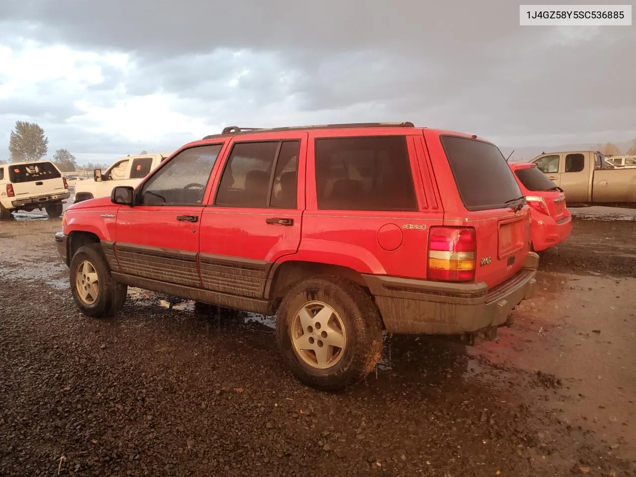 1J4GZ58Y5SC536885 1995 Jeep Grand Cherokee Laredo