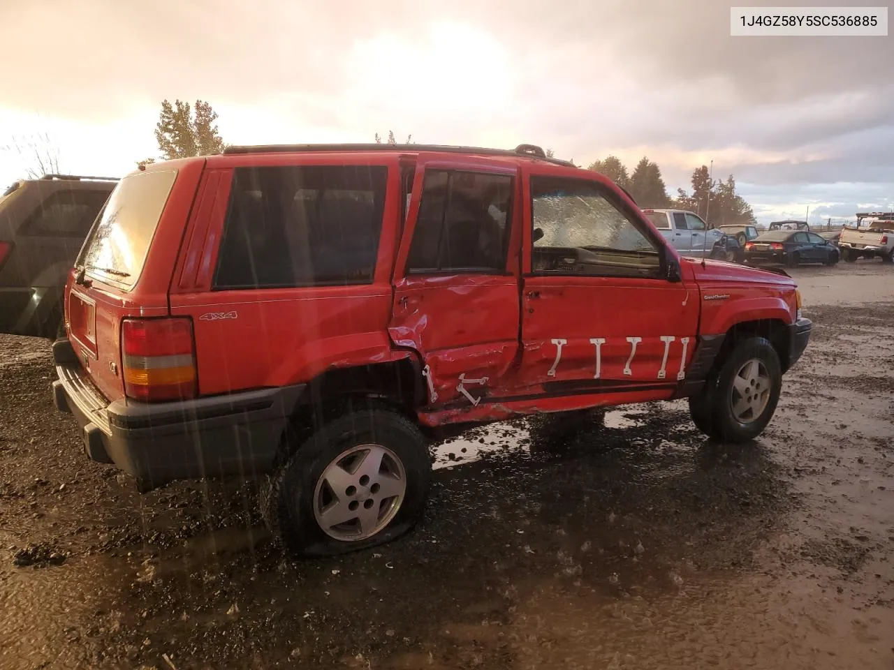 1995 Jeep Grand Cherokee Laredo VIN: 1J4GZ58Y5SC536885 Lot: 75331944