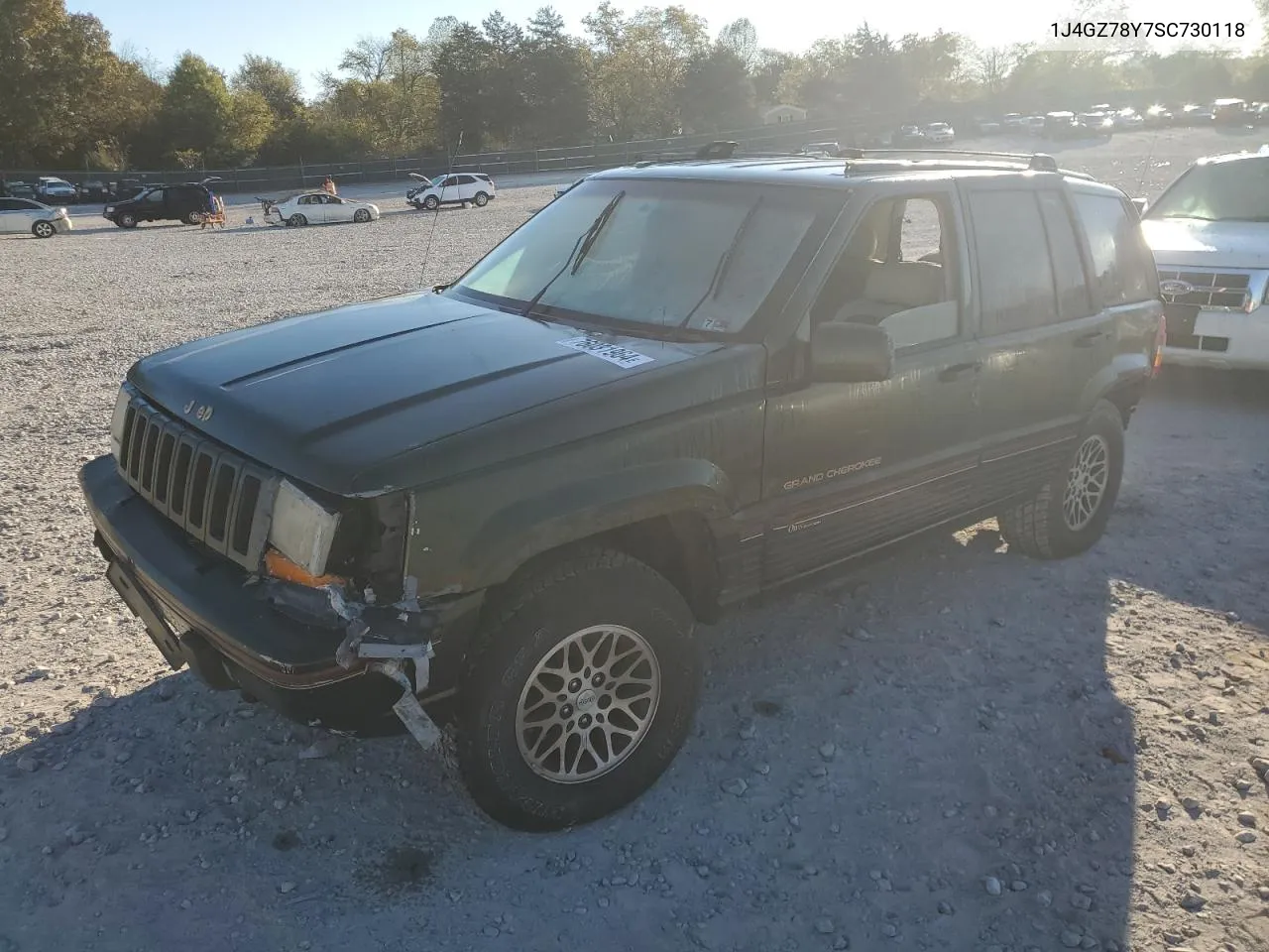 1995 Jeep Grand Cherokee Limited VIN: 1J4GZ78Y7SC730118 Lot: 76031964