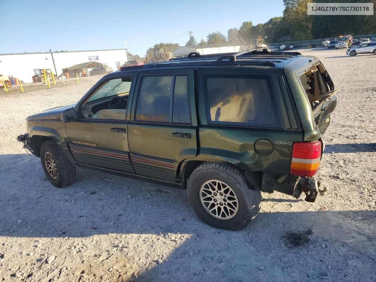 1995 Jeep Grand Cherokee Limited VIN: 1J4GZ78Y7SC730118 Lot: 76031964