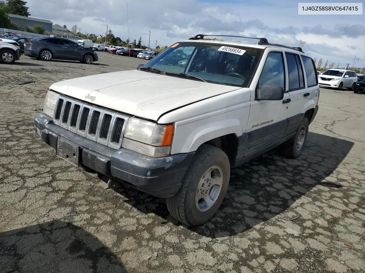 1997 Jeep Grand Cherokee Laredo VIN: 1J4GZ58S8VC647415 Lot: 49258934