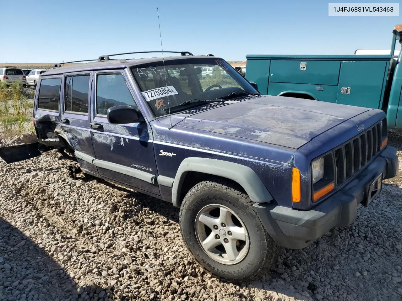 1997 Jeep Cherokee Sport VIN: 1J4FJ68S1VL543468 Lot: 72753854