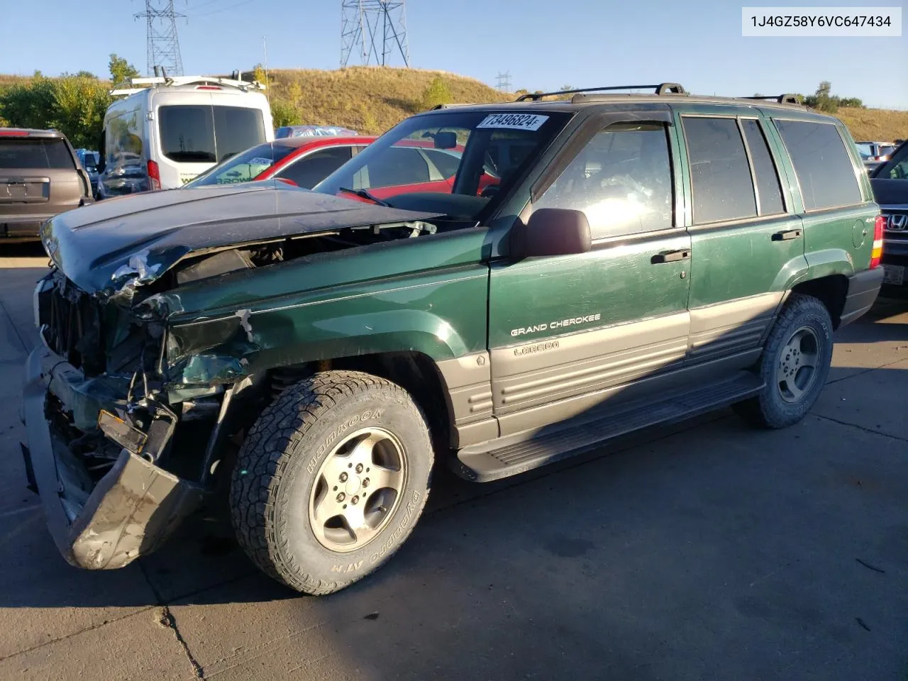 1997 Jeep Grand Cherokee Laredo VIN: 1J4GZ58Y6VC647434 Lot: 73496824