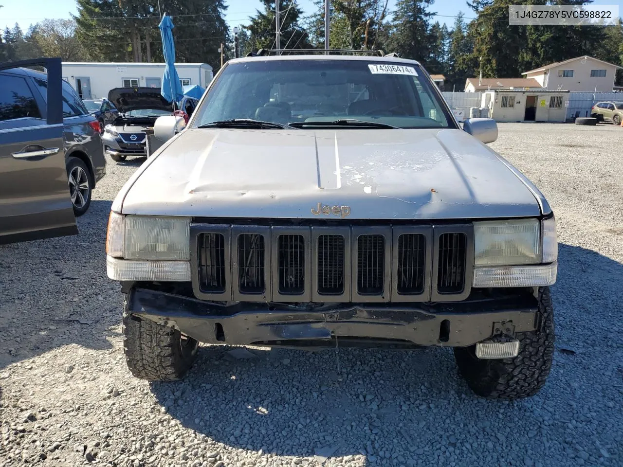 1997 Jeep Grand Cherokee Limited VIN: 1J4GZ78Y5VC598822 Lot: 74306474