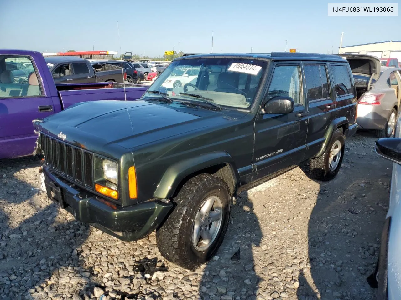 1998 Jeep Cherokee Sport VIN: 1J4FJ68S1WL193065 Lot: 70054374