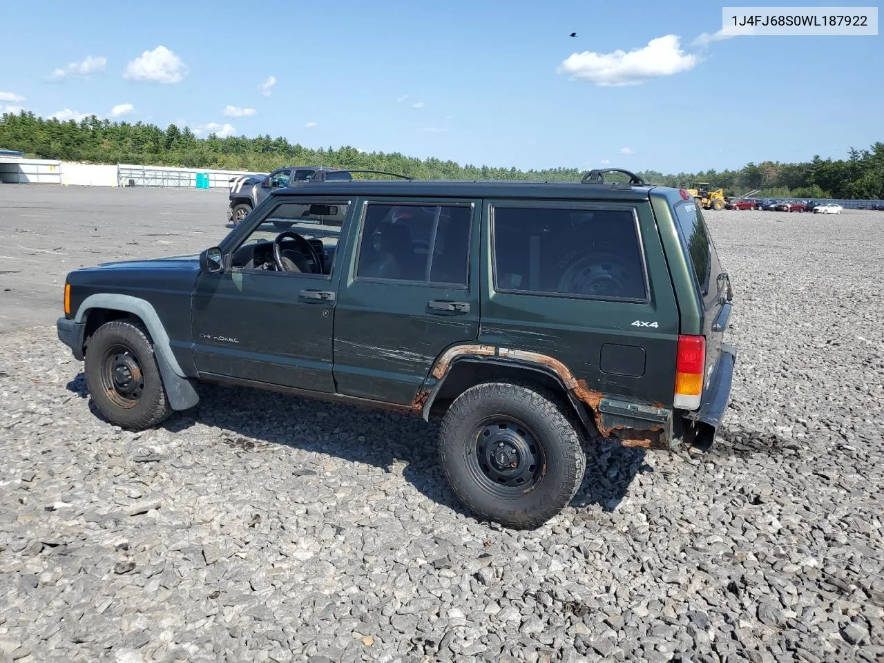 1998 Jeep Cherokee Sport VIN: 1J4FJ68S0WL187922 Lot: 71319834