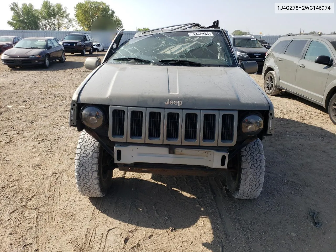 1998 Jeep Grand Cherokee Limited VIN: 1J4GZ78Y2WC146974 Lot: 71435484