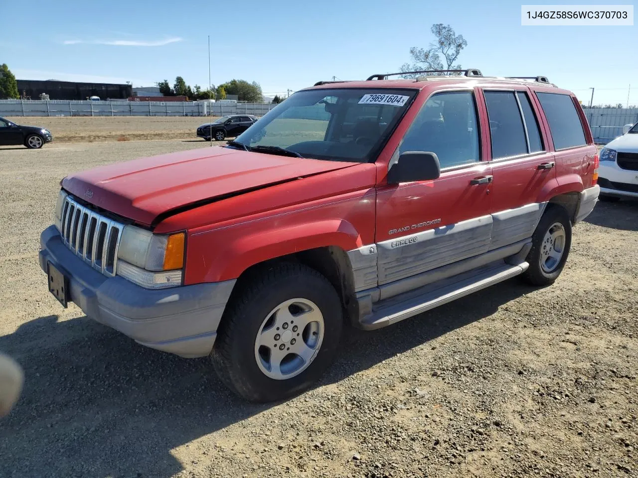 1998 Jeep Grand Cherokee Laredo VIN: 1J4GZ58S6WC370703 Lot: 79691604