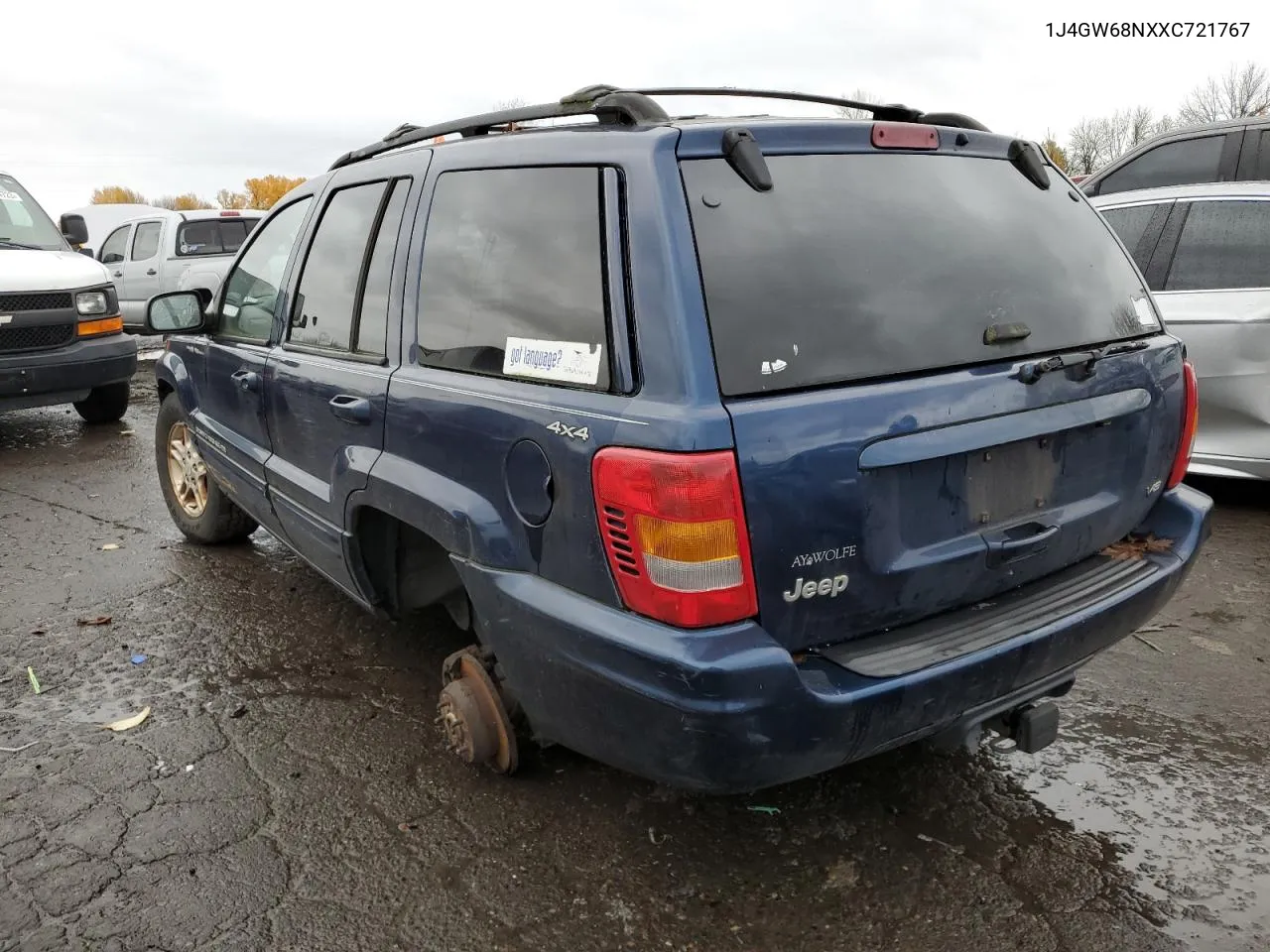 1J4GW68NXXC721767 1999 Jeep Grand Cherokee Limited