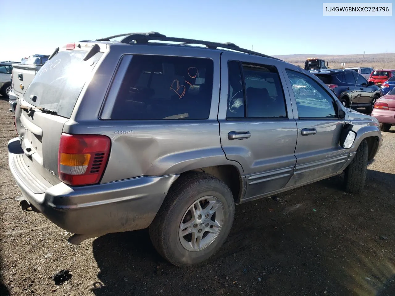 1999 Jeep Grand Cherokee Limited VIN: 1J4GW68NXXC724796 Lot: 81229163