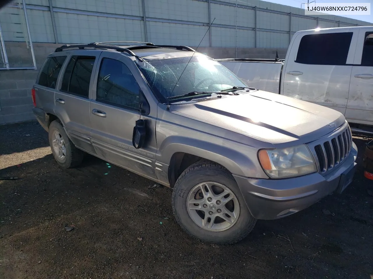 1J4GW68NXXC724796 1999 Jeep Grand Cherokee Limited