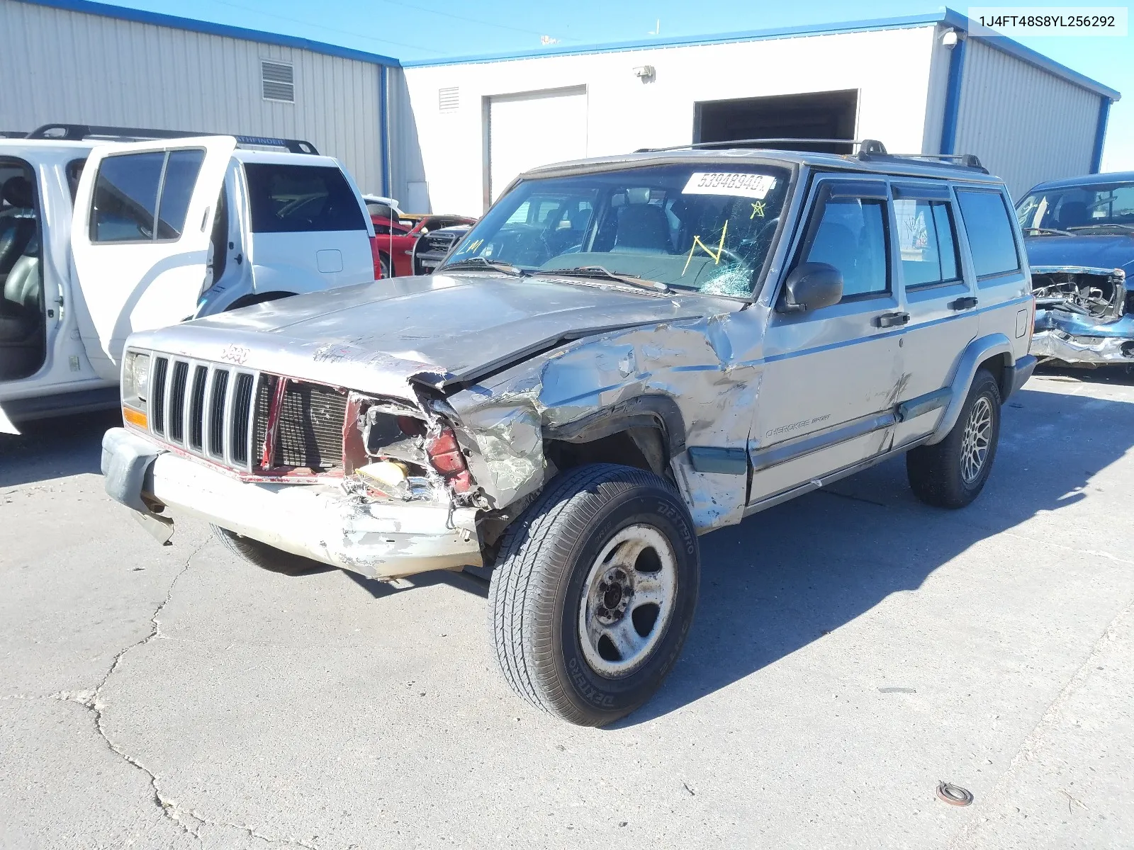 2000 Jeep Cherokee Sport VIN: 1J4FT48S8YL256292 Lot: 50108164