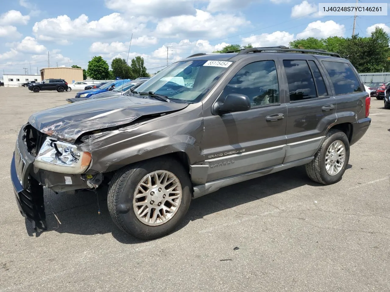 2000 Jeep Grand Cherokee Laredo VIN: 1J4G248S7YC146261 Lot: 55175454