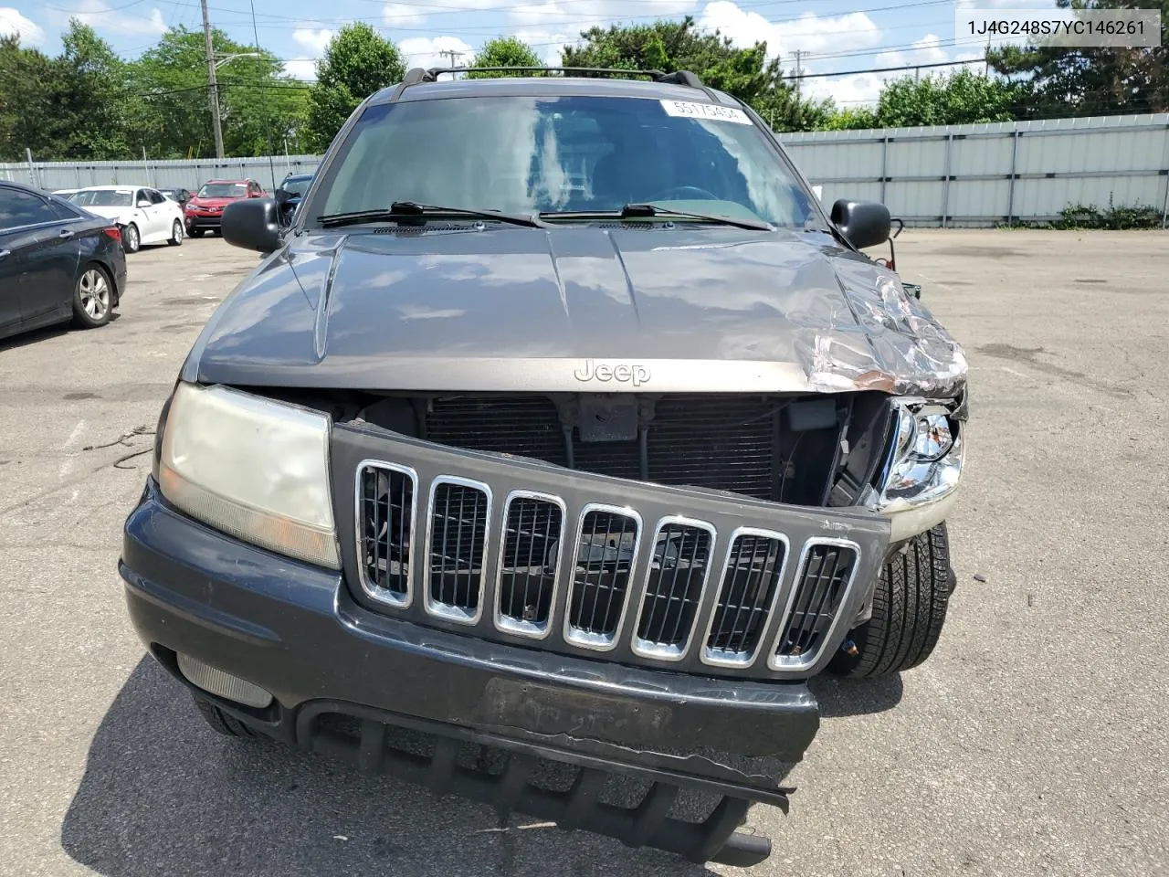 2000 Jeep Grand Cherokee Laredo VIN: 1J4G248S7YC146261 Lot: 55175454