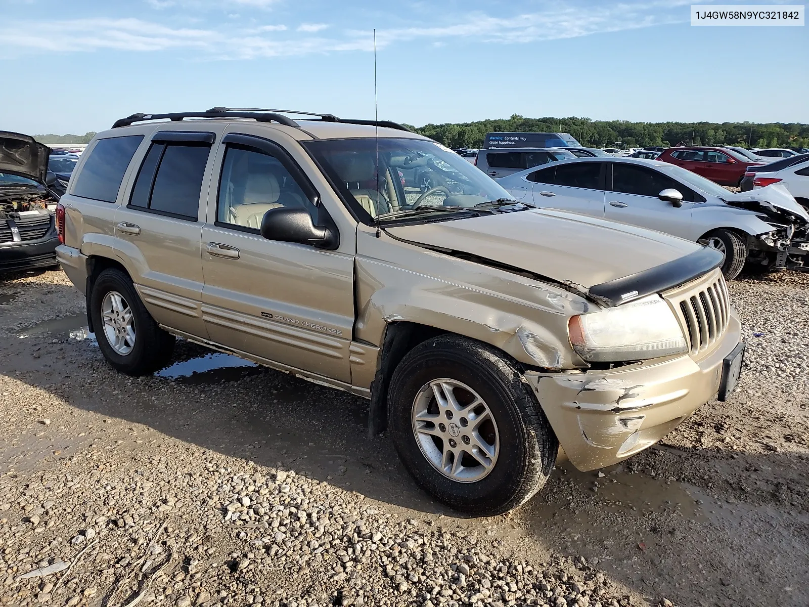 2000 Jeep Grand Cherokee Limited VIN: 1J4GW58N9YC321842 Lot: 63510364