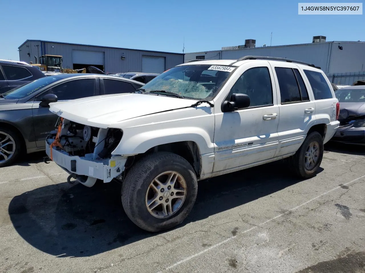 2000 Jeep Grand Cherokee Limited VIN: 1J4GW58N5YC397607 Lot: 63562984