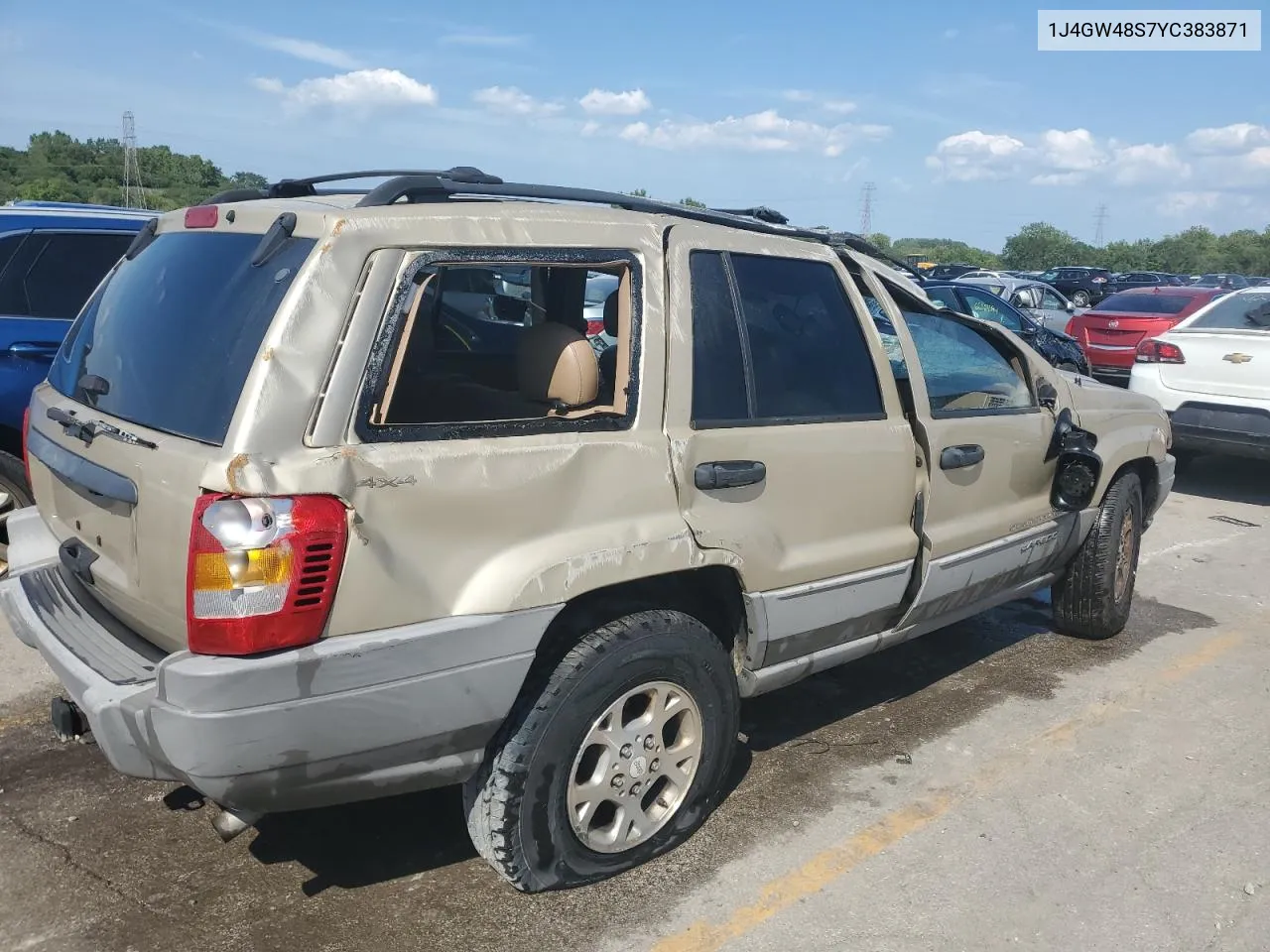 2000 Jeep Grand Cherokee Laredo VIN: 1J4GW48S7YC383871 Lot: 67153994