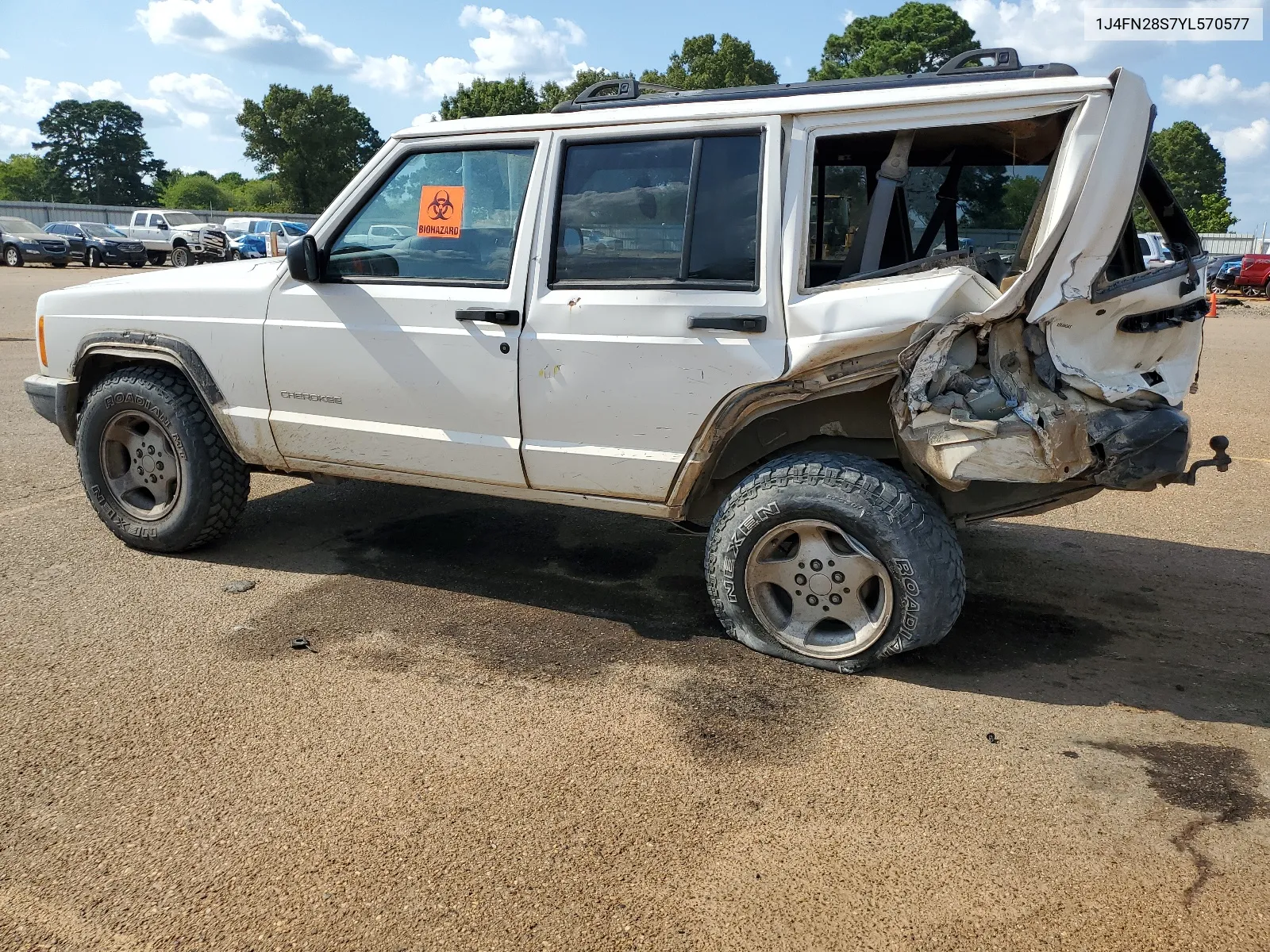 2000 Jeep Cherokee Se VIN: 1J4FN28S7YL570577 Lot: 67571654