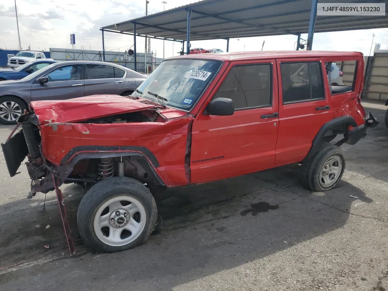 2000 Jeep Cherokee Sport VIN: 1J4FF48S9YL153230 Lot: 70285714