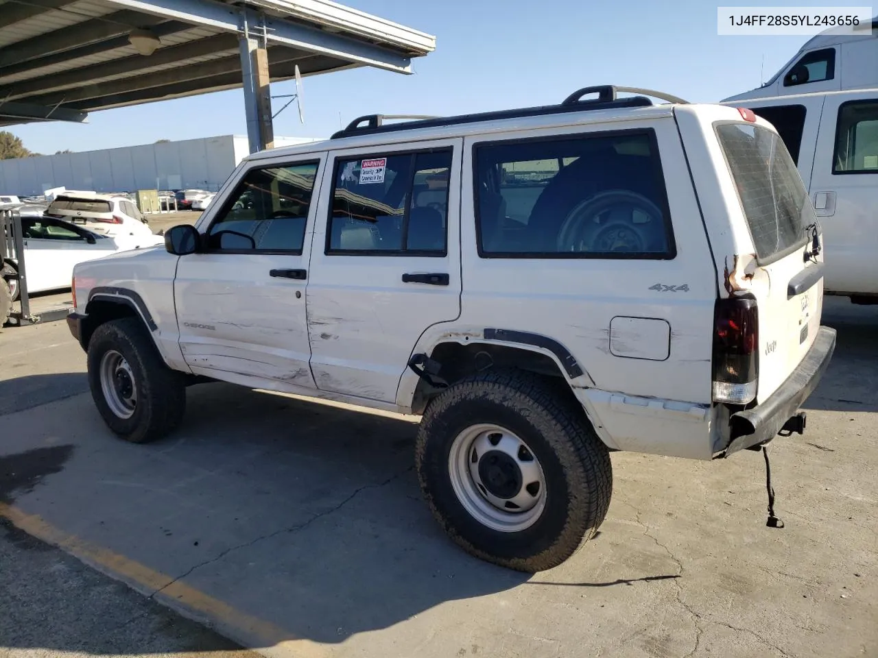 2000 Jeep Cherokee Se VIN: 1J4FF28S5YL243656 Lot: 71364434