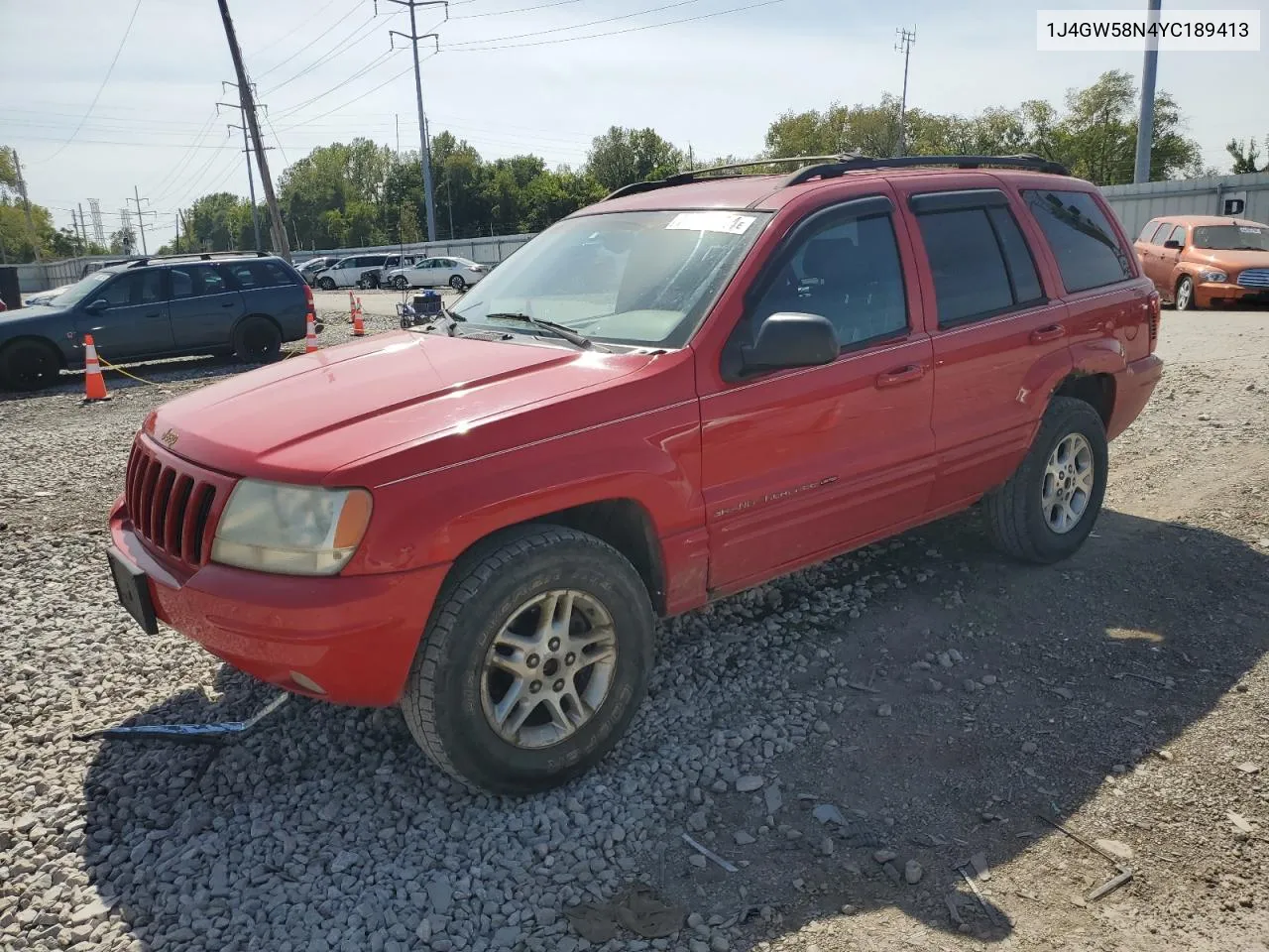 2000 Jeep Grand Cherokee Limited VIN: 1J4GW58N4YC189413 Lot: 71485124