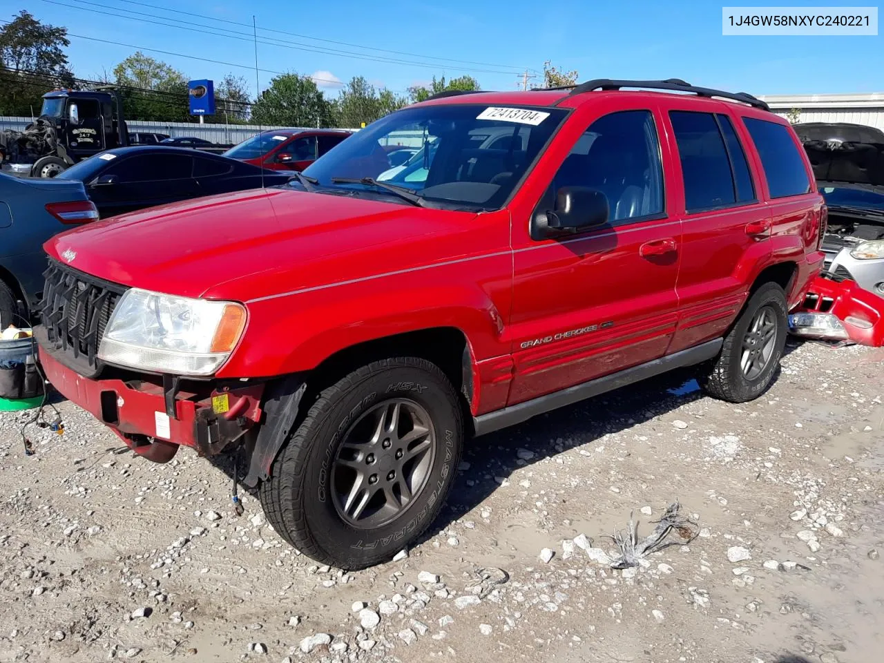 2000 Jeep Grand Cherokee Limited VIN: 1J4GW58NXYC240221 Lot: 72413704