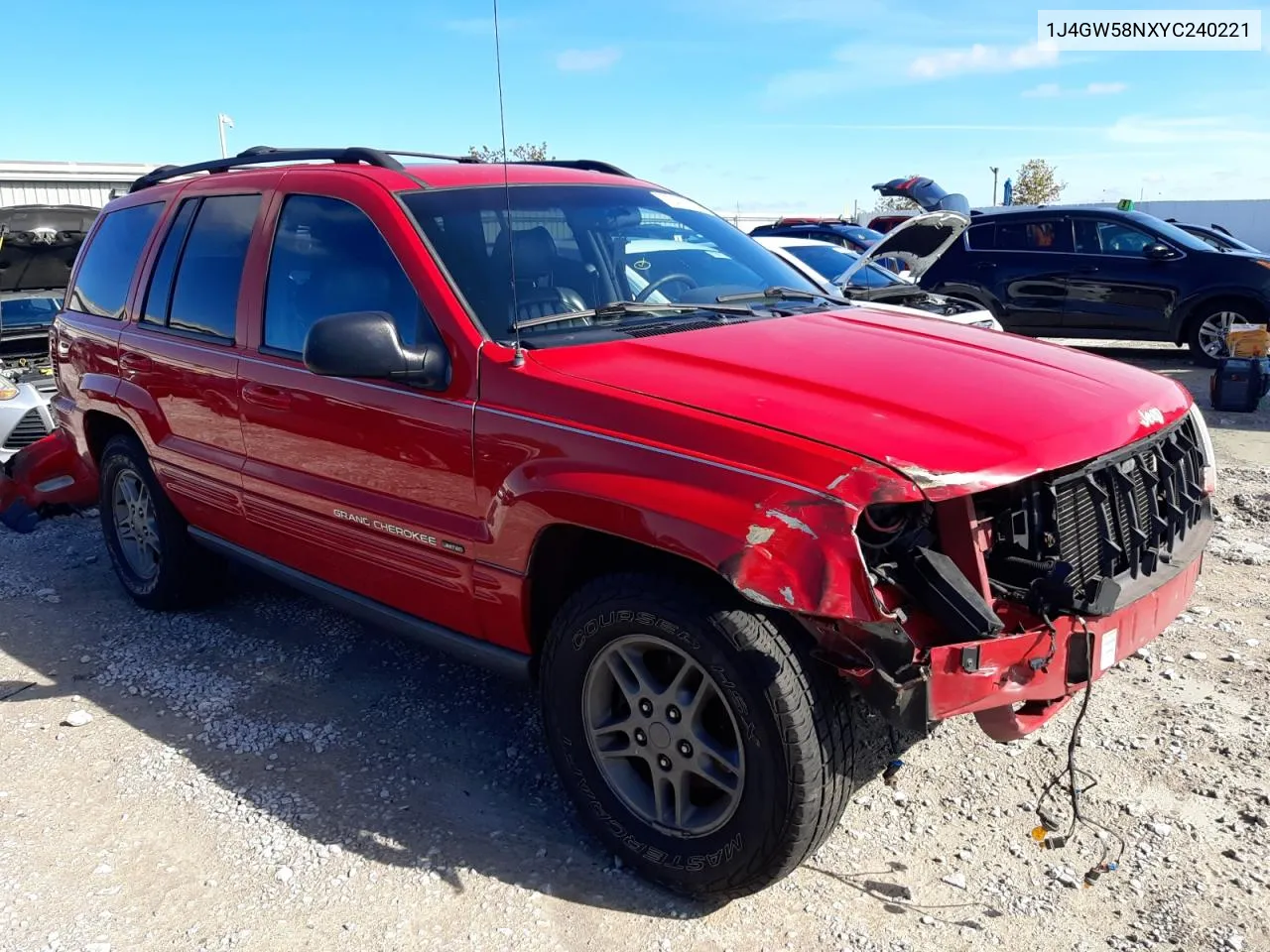 2000 Jeep Grand Cherokee Limited VIN: 1J4GW58NXYC240221 Lot: 72413704