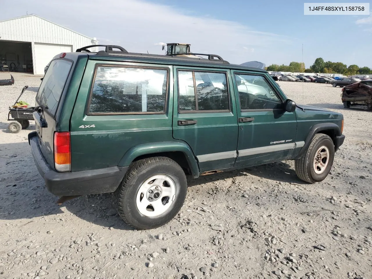 2000 Jeep Cherokee Sport VIN: 1J4FF48SXYL158758 Lot: 72776564