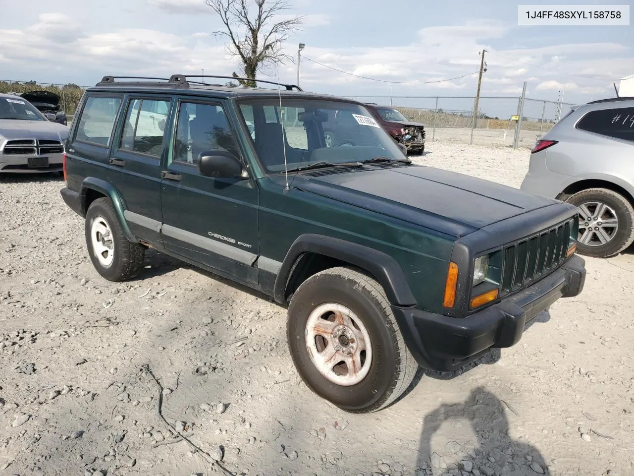 2000 Jeep Cherokee Sport VIN: 1J4FF48SXYL158758 Lot: 72776564