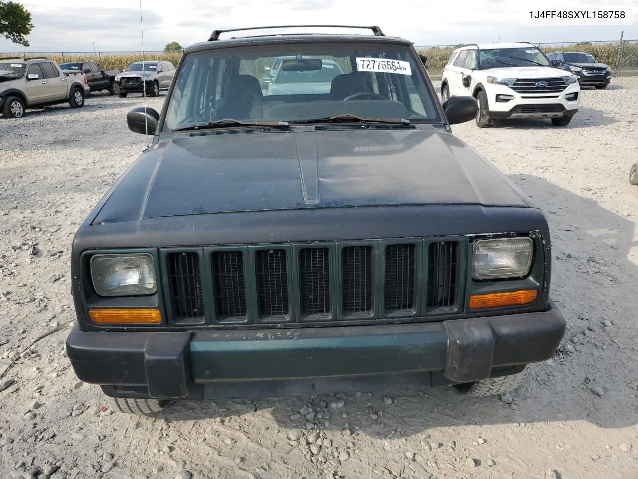 2000 Jeep Cherokee Sport VIN: 1J4FF48SXYL158758 Lot: 72776564